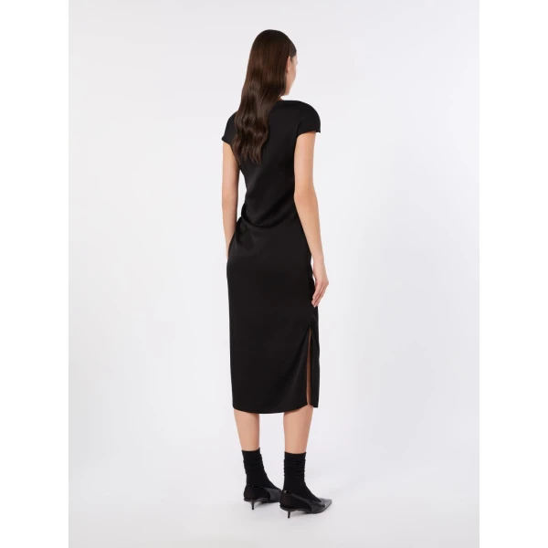 Max Mara Austero Cady Gown in Black | Evening Gowns | Luxury Shoes 
