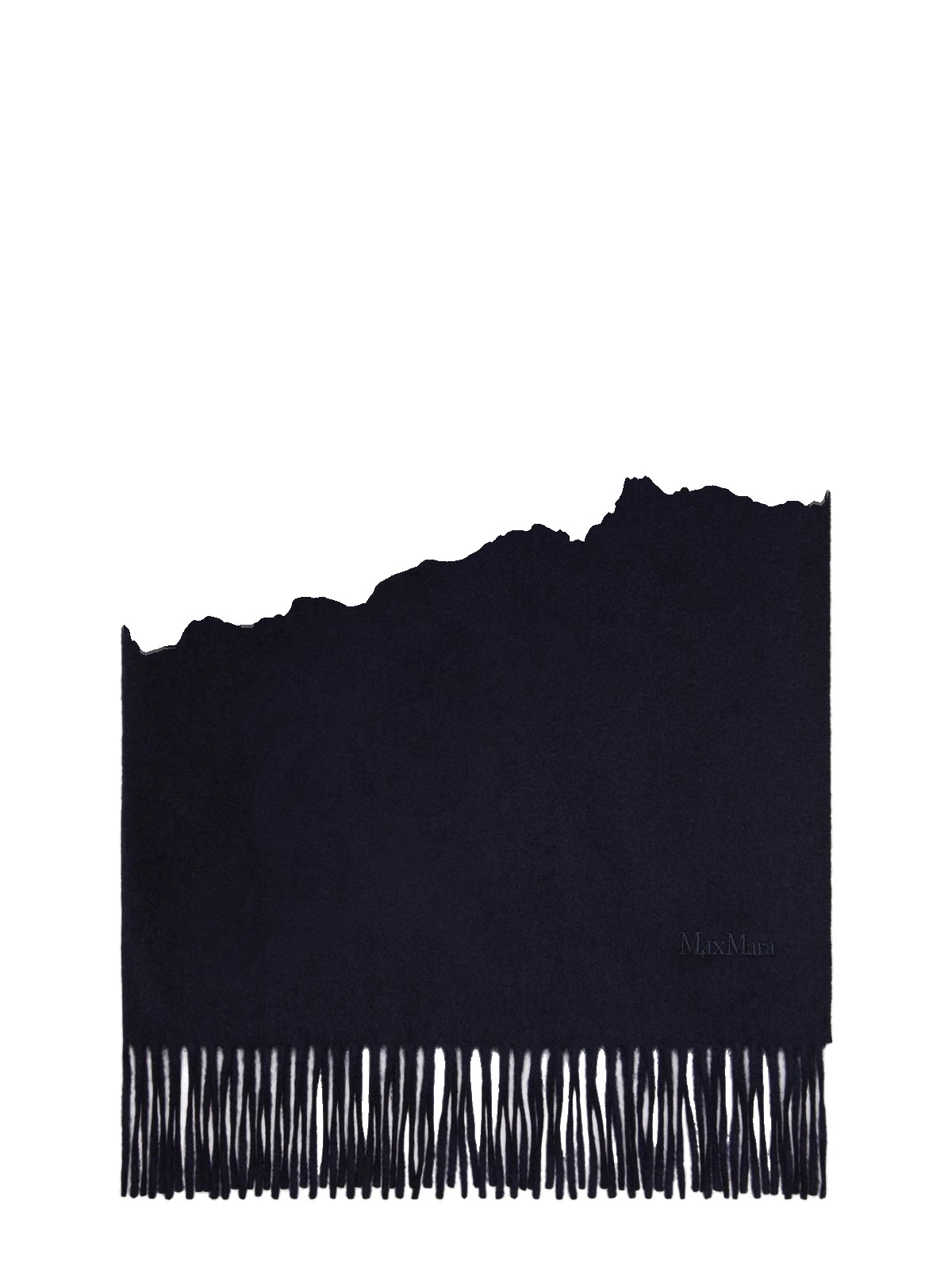 Max Mara Baci Cashmere Logo Stole in Ultramarine Max Mara Baci Cashmere Logo Stole in Ultramarine | Scarves | Luxury Shoes