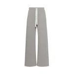 Max Mara Bali Wide-Leg Double Jersey Trousers in Pearl Grey | Wide leg pants | Luxury Shoes 