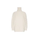 Max Mara Bambola Oversized Diamond-Knit Sweater in Beige | Sweaters | Luxury Shoes 