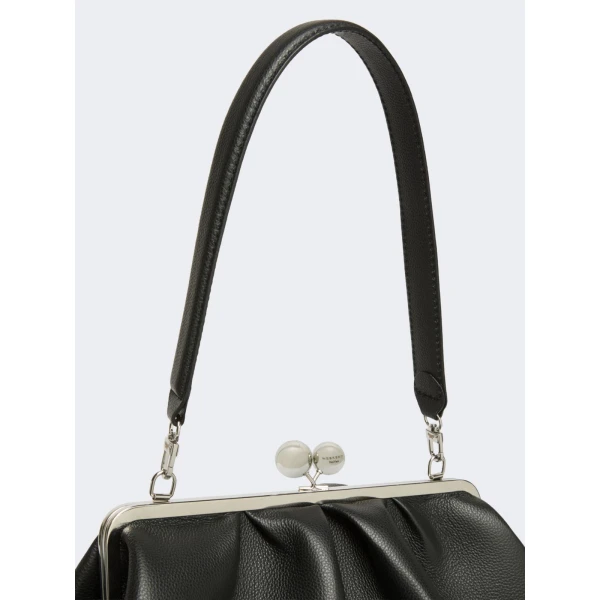 Max Mara Bambola XXL Deer Print Leather Pasticcino Bag in Black | Clutch Bags | Luxury Shoes 