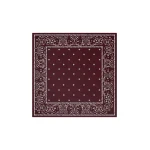 Max Mara Bandanna Print Silk Foulard in Bordeaux | Scarves | Luxury Shoes 