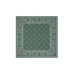 Max Mara Bandanna Print Silk Foulard in Khaki | Scarves | Luxury Shoes 