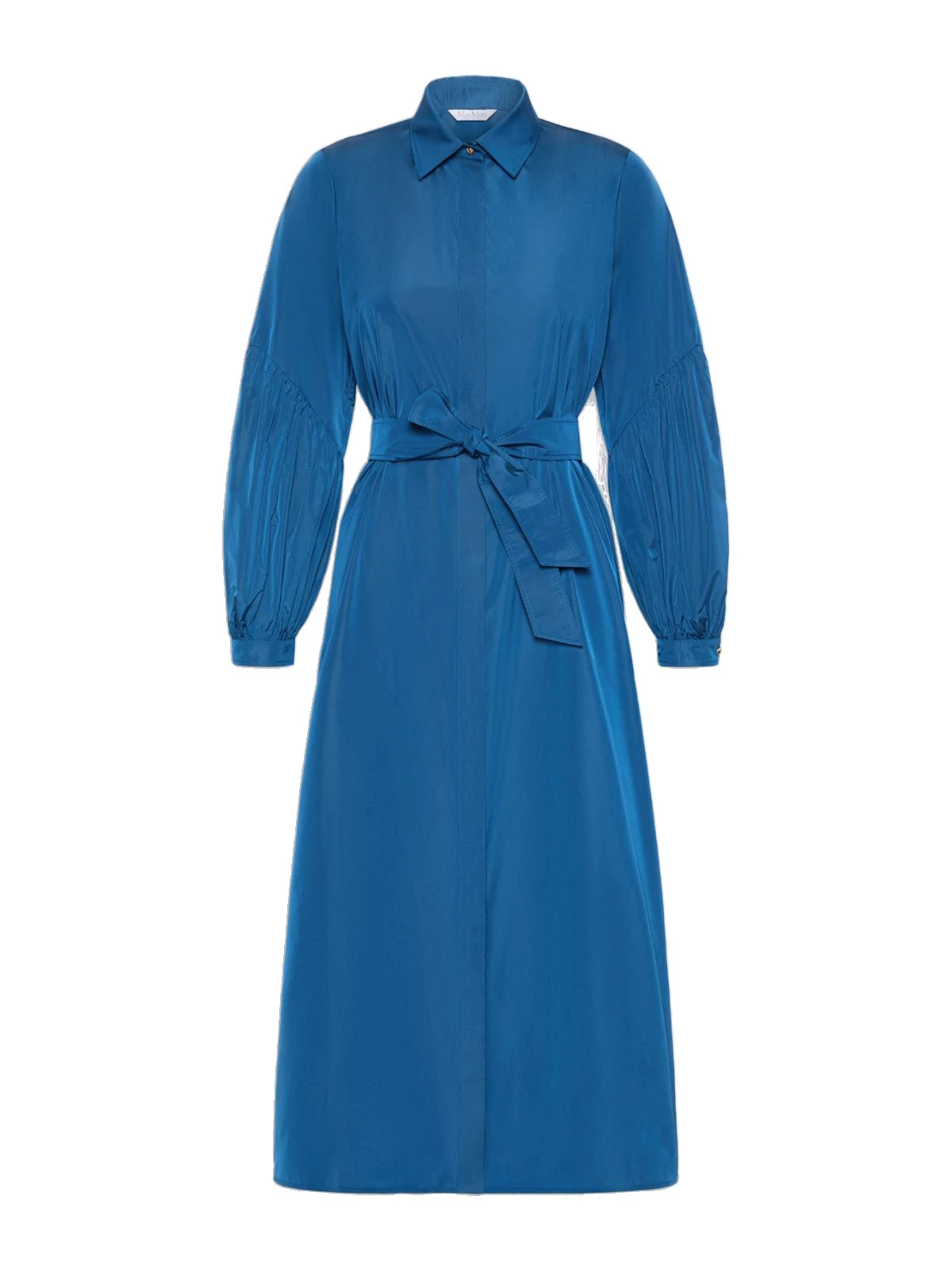 Max Mara Baruffa Taffeta Shirt Dress in Navy Max Mara Baruffa Taffeta Shirt Dress in Navy | Shirtdress | Luxury Shoes