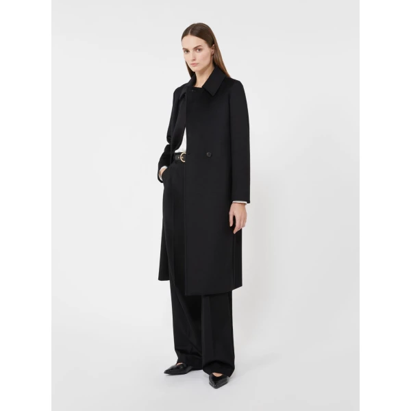 Max Mara Bcollag Double-Breasted Wool Coat in Black | Wool Coat | Luxury Shoes 