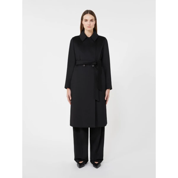 Max Mara Bcollag Double-Breasted Wool Coat in Black | Wool Coat | Luxury Shoes 