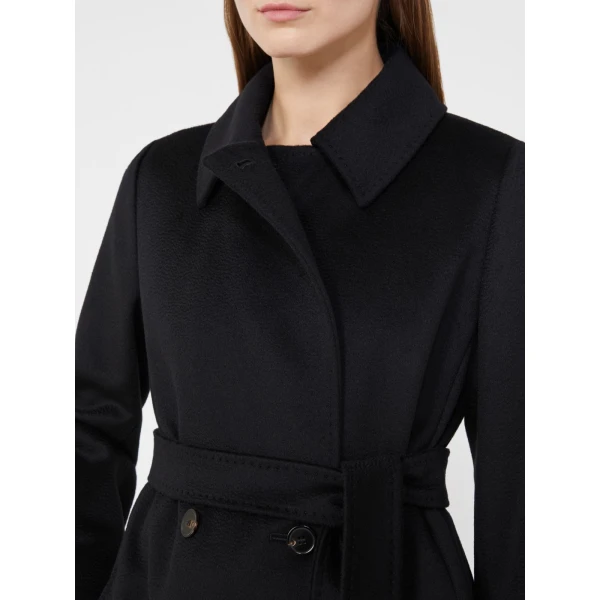 Max Mara Bcollag Double-Breasted Wool Coat in Black | Wool Coat | Luxury Shoes 