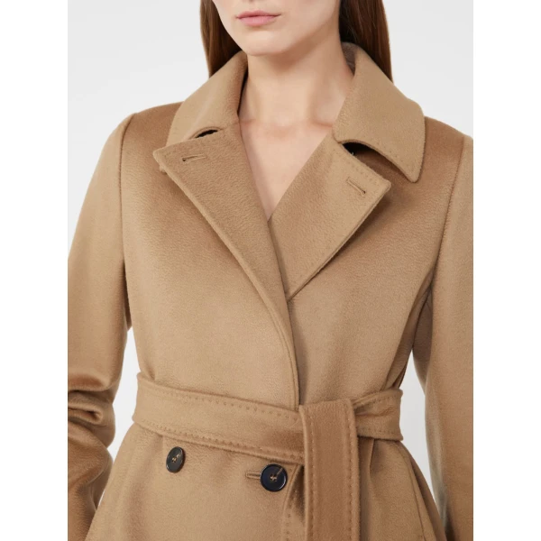 Max Mara Bcollag Double-Breasted Wool Coat in Camel | Wool Coat | Luxury Shoes 
