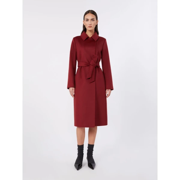 Max Mara Bcollag Double-Breasted Wool Coat in Ruby | Wool Coat | Luxury Shoes 