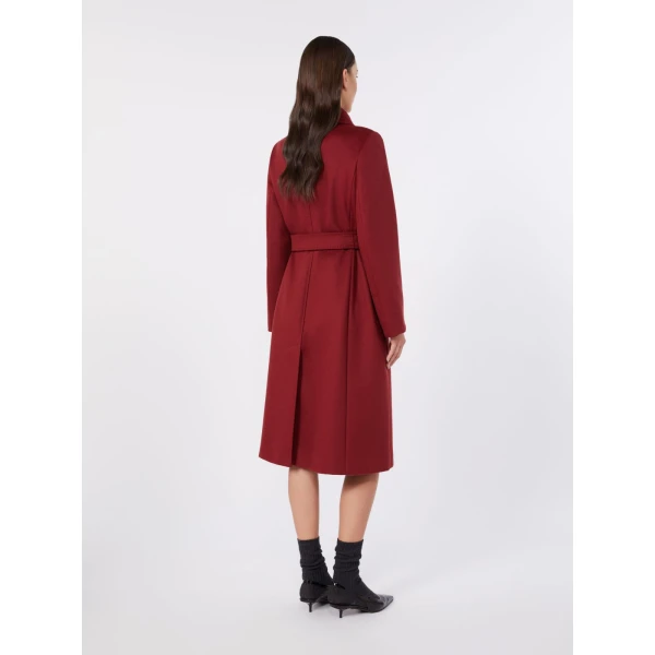Max Mara Bcollag Double-Breasted Wool Coat in Ruby | Wool Coat | Luxury Shoes 