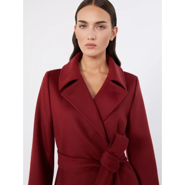 Max Mara Bcollag Double-Breasted Wool Coat in Ruby | Wool Coat | Luxury Shoes 
