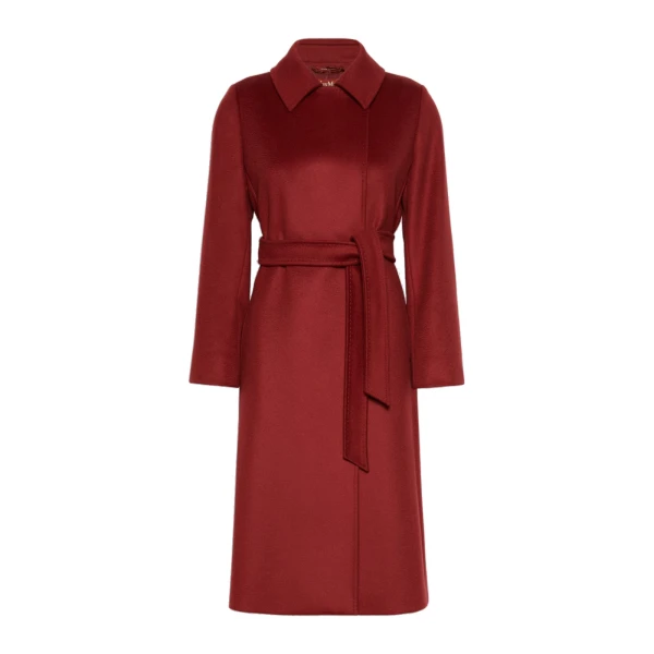 Max Mara Bcollag Double-Breasted Wool Coat in Ruby | Wool Coat | Luxury Shoes 