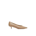 Max Mara Beati Nappa Leather Low Court Shoes in Mud | Heels | Luxury Shoes 