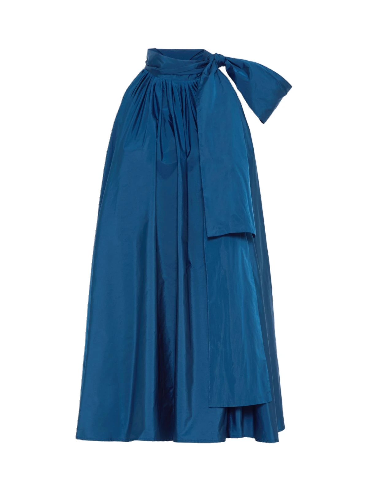 Max Mara Bellico Satin Dress with Oversized Bow in Navy Max Mara Bellico Satin Dress with Oversized Bow in Navy | Mini Dresses | Luxury Shoes