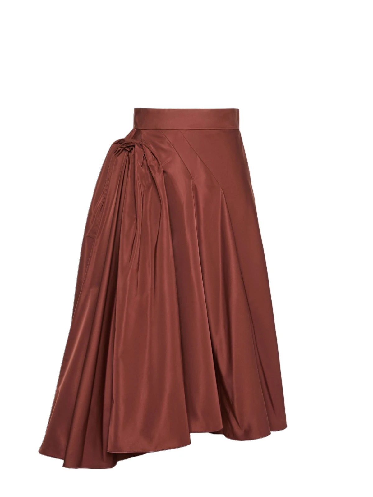 Max Mara Benda Silk-Blend Midi Skirt in Brick Red Max Mara Benda Silk-Blend Midi Skirt in Brick Red | Midi Skirts | Luxury Shoes