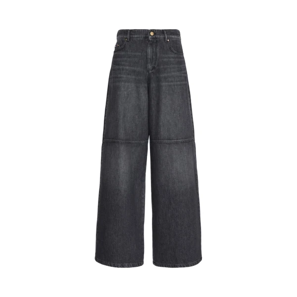 Berlina Straight-Fit Cotton Denim Jeans in Black