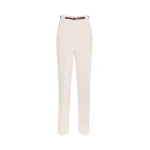 Max Mara Bimba Cady Carrot Trousers in Natural | Tailored pants | Luxury Shoes 