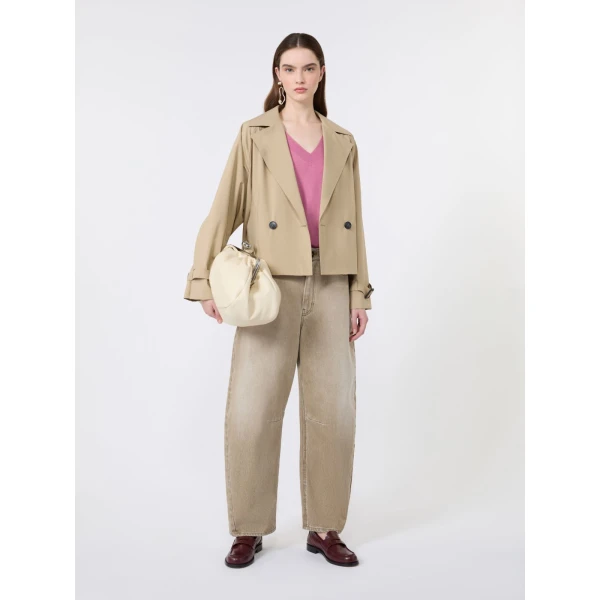 Max Mara Boero Short Water-Repellent Trench Coat in Beige | Trench Coat | Luxury Shoes 