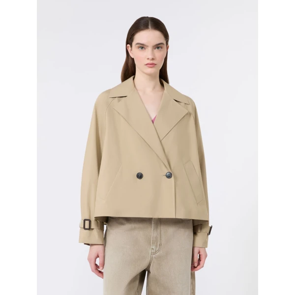 Max Mara Boero Short Water-Repellent Trench Coat in Beige | Trench Coat | Luxury Shoes 