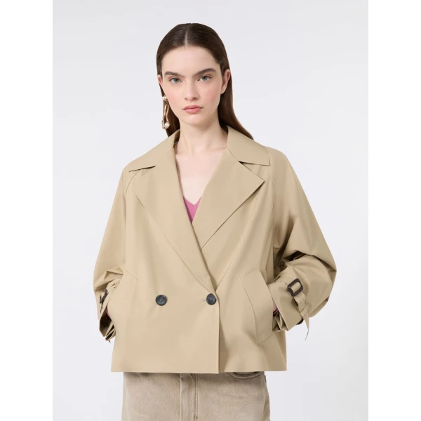 Max Mara Boero Short Water-Repellent Trench Coat in Beige | Trench Coat | Luxury Shoes 