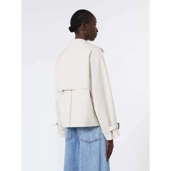 Max Mara Boero Short Water-Repellent Trench Coat in Ivory | Trench Coat | Luxury Shoes 