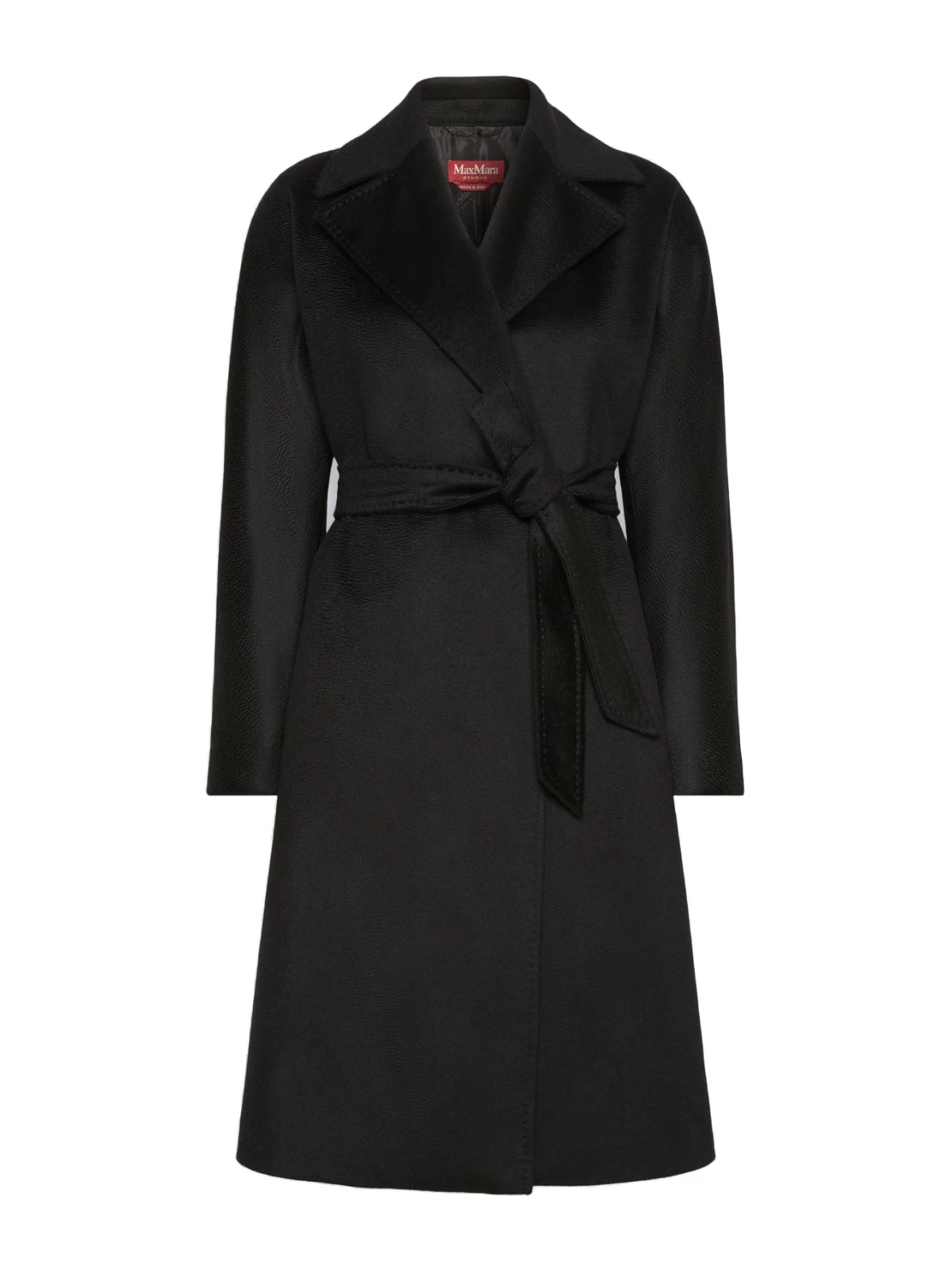 Max Mara Bombo Belted Cashmere Midi Coat in Black Max Mara Bombo Belted Cashmere Midi Coat in Black | Wool Coat | Luxury Shoes