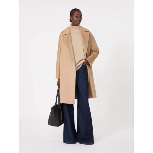 Max Mara Borgia Wool Turtleneck Jumper in Beige | Turtlenecks | Luxury Shoes 