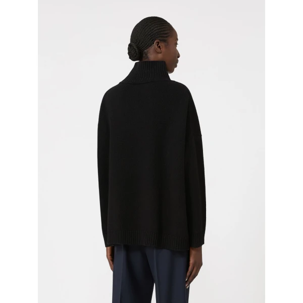 Max Mara Borgia Wool Turtleneck Jumper in Black | Turtlenecks | Luxury Shoes 