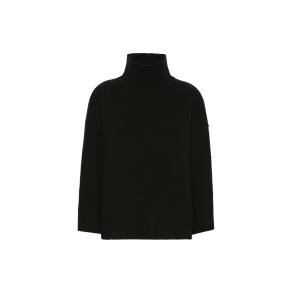 Max Mara Borgia Wool Turtleneck Jumper in Black | Turtlenecks | Luxury Shoes 