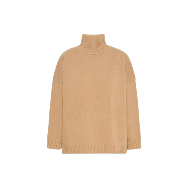 Max Mara Borgia Wool Turtleneck Jumper in Camel | Turtlenecks | Luxury Shoes 