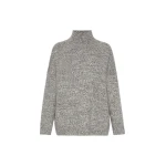 Max Mara Borgia Wool Turtleneck Jumper in Medium Grey Style 2 | Turtlenecks | Luxury Shoes 