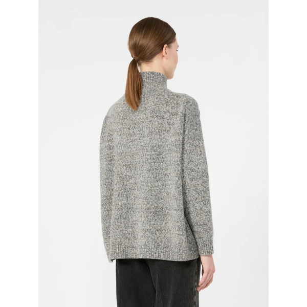 Max Mara Borgia Wool Turtleneck Jumper in Medium Grey Style 2 | Turtlenecks | Luxury Shoes 