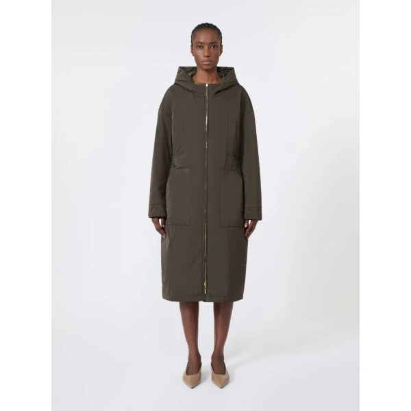 Max Mara Bosco Long Reversible Radzmir Padded Parka in Khaki | Coats | Luxury Shoes 