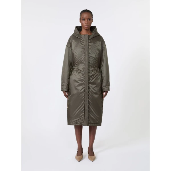 Max Mara Bosco Long Reversible Radzmir Padded Parka in Khaki | Coats | Luxury Shoes 