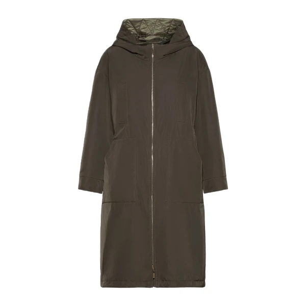 Max Mara Bosco Long Reversible Radzmir Padded Parka in Khaki | Coats | Luxury Shoes 