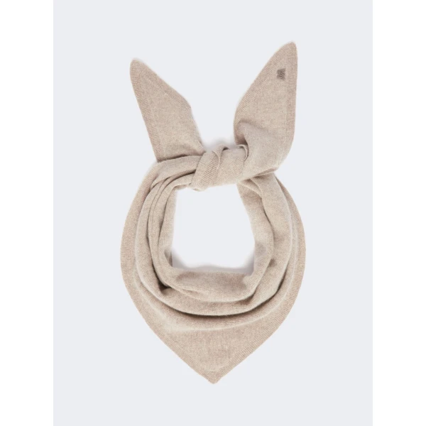 Max Mara Bosso Triangle Cashmere Scarf in Honey | Scarves | Luxury Shoes 