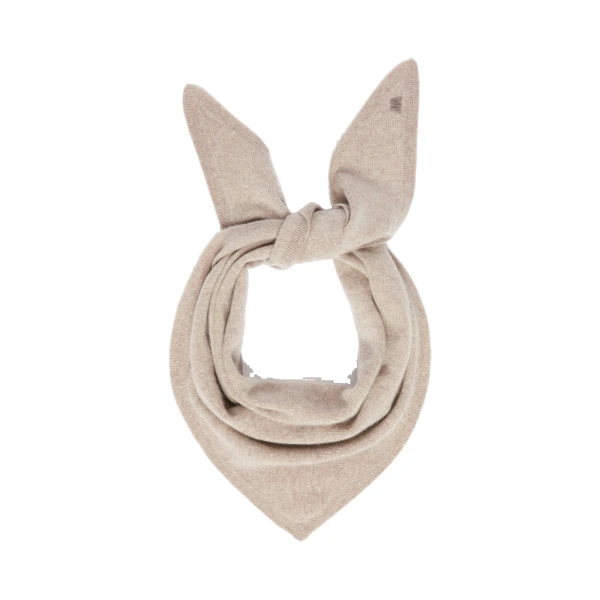 Bosso Triangle Cashmere Scarf in Honey