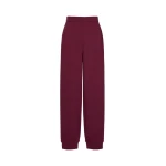 Max Mara Bosso Wool-Blend Jersey Joggers in Wine | Sweatpants | Luxury Shoes 