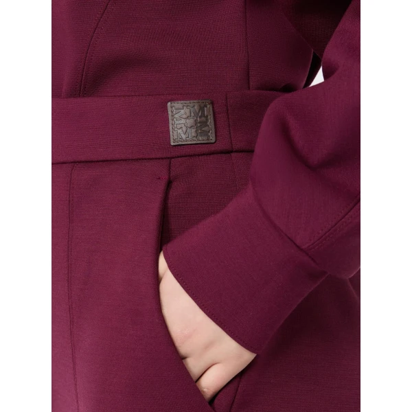 Max Mara Bosso Wool-Blend Jersey Joggers in Wine | Sweatpants | Luxury Shoes 