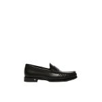 Max Mara Boymoc Leather Moccasins in Black | Loafers | Luxury Shoes 