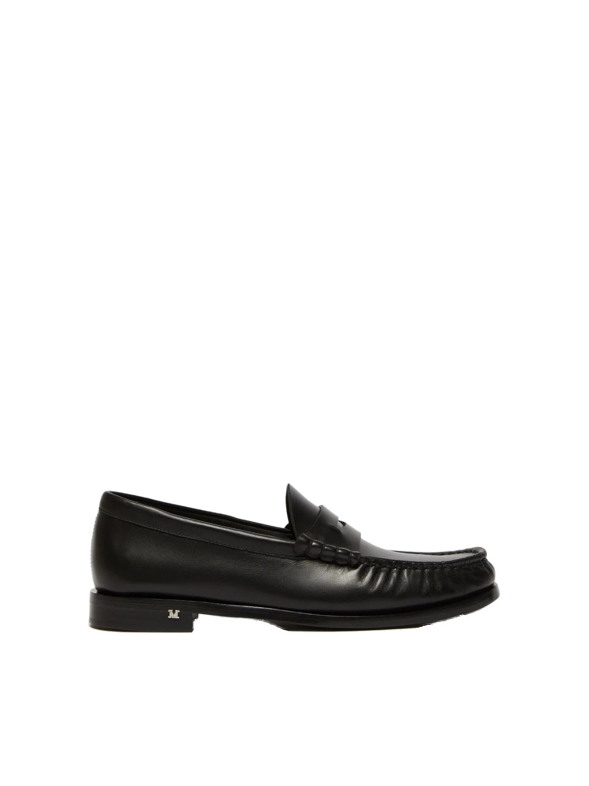 Max Mara Boymoc Leather Moccasins in Black Max Mara Boymoc Leather Moccasins in Black | Loafers | Luxury Shoes
