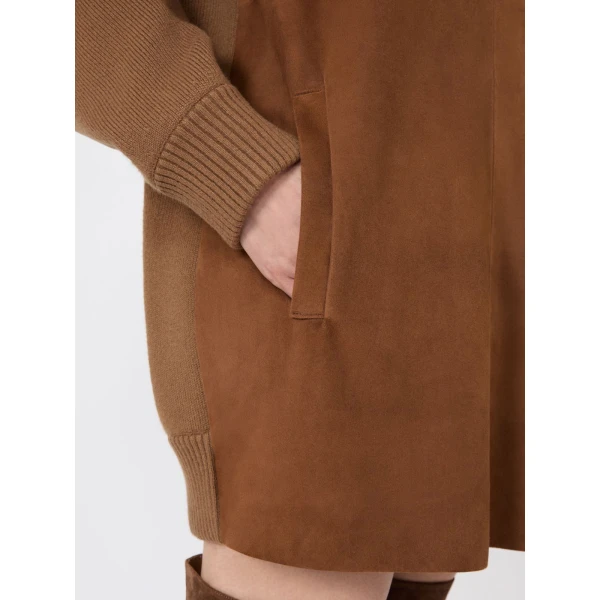 Max Mara Brama Short Wool and Cashmere Dress in Camel | Mini Dresses | Luxury Shoes 
