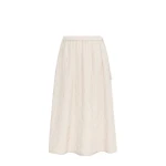 Max Mara Briose Diamond-Quilted Flared Skirt in Ivory | Midi Skirts | Luxury Shoes 