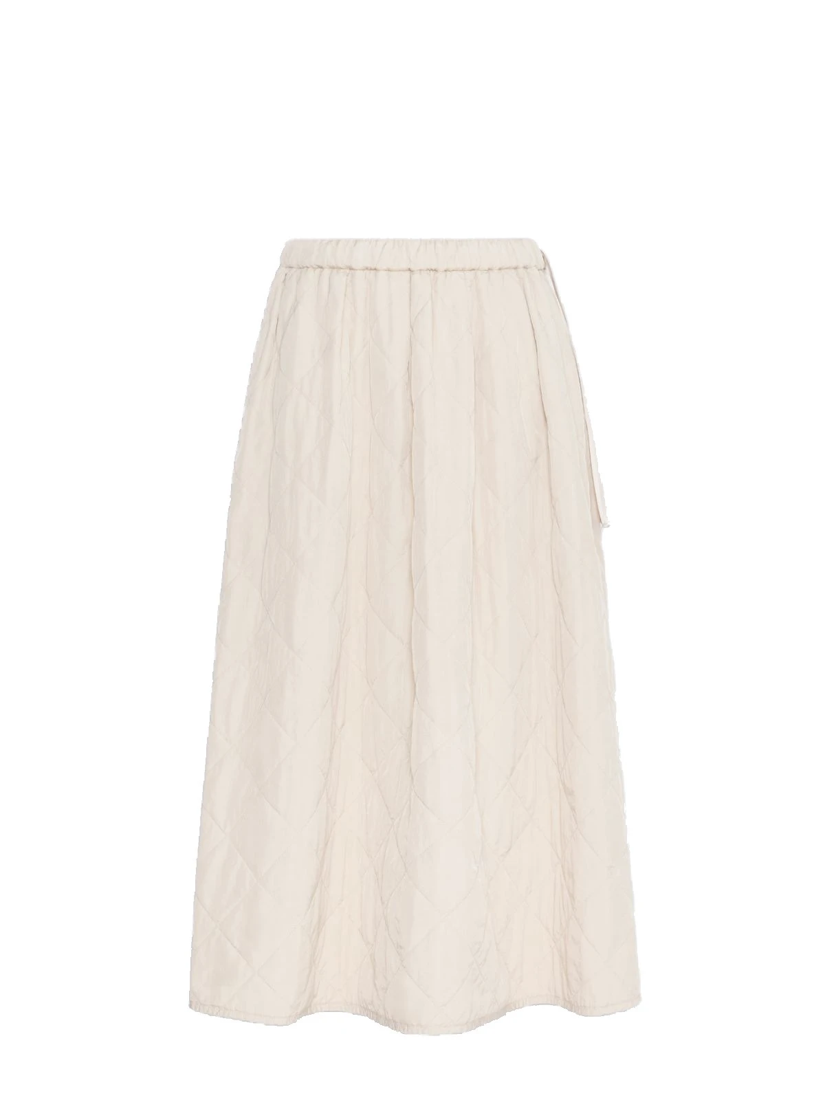 Max Mara Briose Diamond-Quilted Flared Skirt in Ivory Max Mara Briose Diamond-Quilted Flared Skirt in Ivory | Midi Skirts | Luxury Shoes