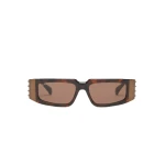 Max Mara Brioso Mask Sunglasses in Tawny Bronze Brown | Sunglasses | Luxury Shoes 