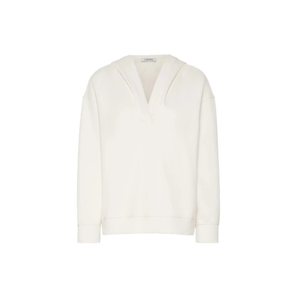Buona Technical Jersey Hooded Sweatshirt in Natural