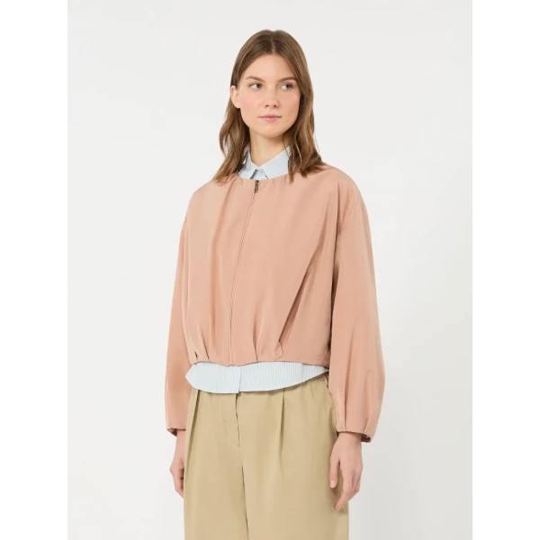 Max Mara Butterfly Short Taffeta Jacket in Pink | Blazers | Luxury Shoes 