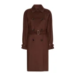 Max Mara Cabina Cashmere Broadcloth Trench Coat in Rust | Trench Coat | Luxury Shoes 