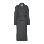 Max Mara Cadmio Oversized Cashmere Jersey Coat in Dark Grey | Coats | Luxury Shoes 
