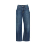 Max Mara Caduca Barrel Leg Jeans in Navy Style 2 | Denim | Luxury Shoes 